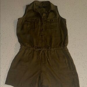 Ralph Lauren Olive Sleeveless Jumpsuit